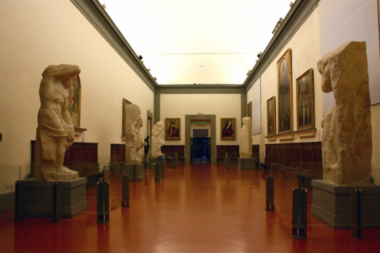 Hall of Prisoners at the Accademia Gallery