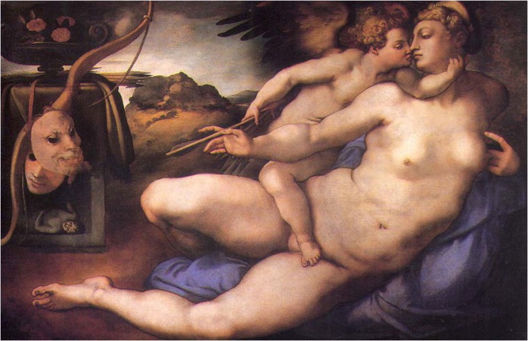 Pontormo's Venus and Cupid based on a drawing by Michelangelo